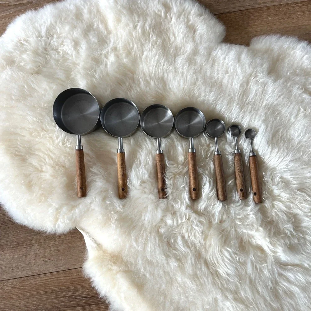 Nesting Set of Stainless Steel Measuring Cups & Spoons